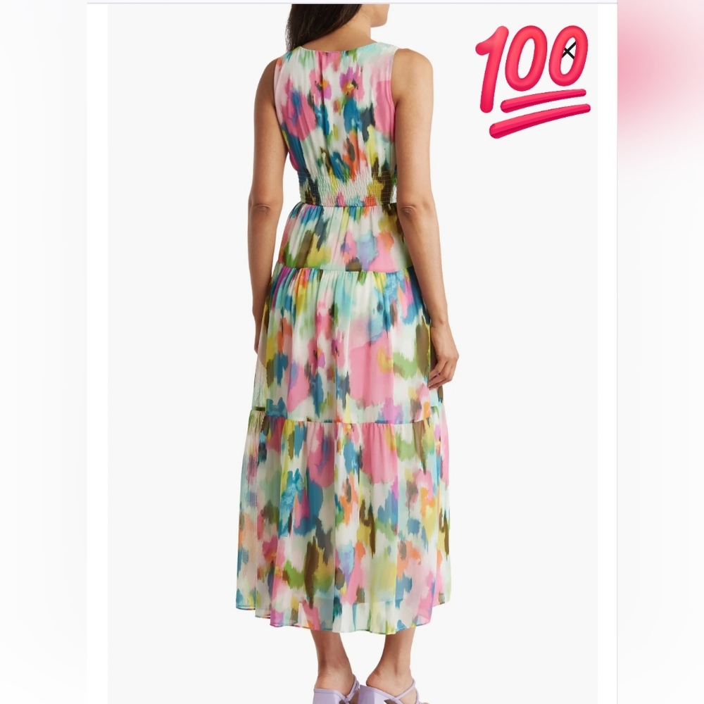Gabby Skye Abstract Print Maxie Dress
